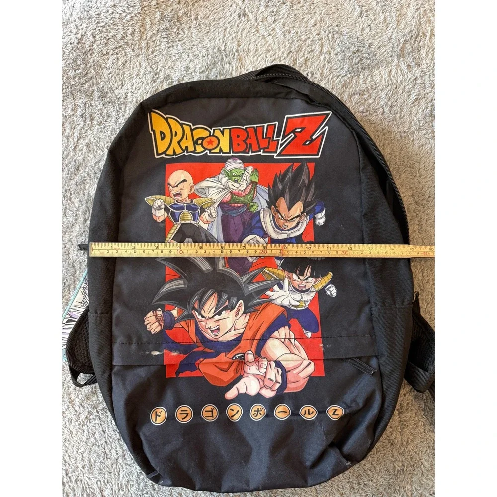 Dragon Ball Z Unisex Goku Vegeta Backpack OS Black Graphic Z-Fighters Print
